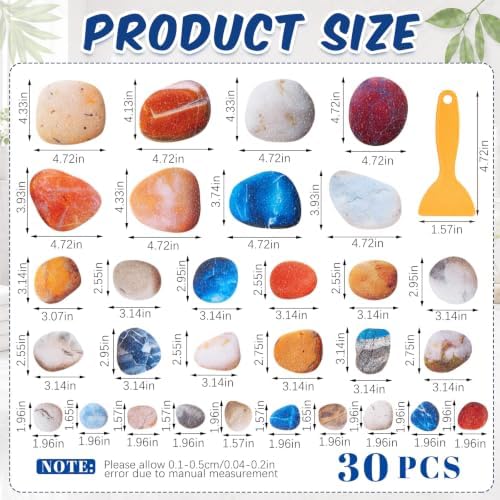 Fullhawl 30 Pcs Pebble Stone Non Slip Shower Stickers, Bathtub Safety - Image 2