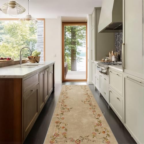 Washable Kitchen Rugs Non Slip: 2'6"x8' Hallway Runner Rug Carpet Runners - Image 2