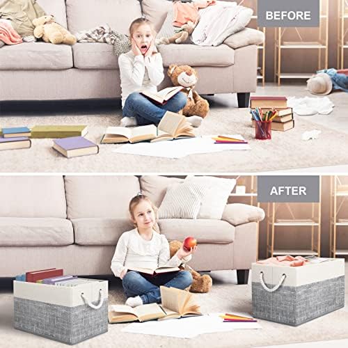 Fab totes Storage Bins 2-Pack, Foldable Storage Baskets - Image 6