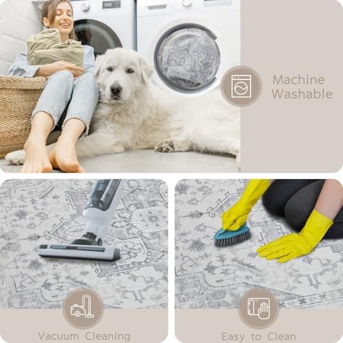 Washable Rugs 8x10 Area Rugs for Living Room, Dining Room - Image 4