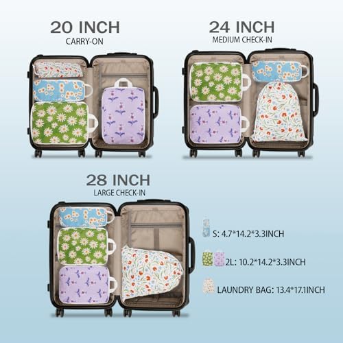 4 Pcs Compression Packing Cubes, Packing Cubes - Image 3