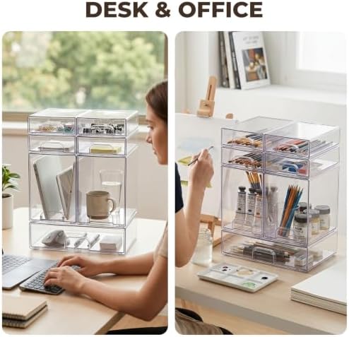 Stackable Bottle Storage Organizer Baby, and Office Organization, 7 Pack - Image 6
