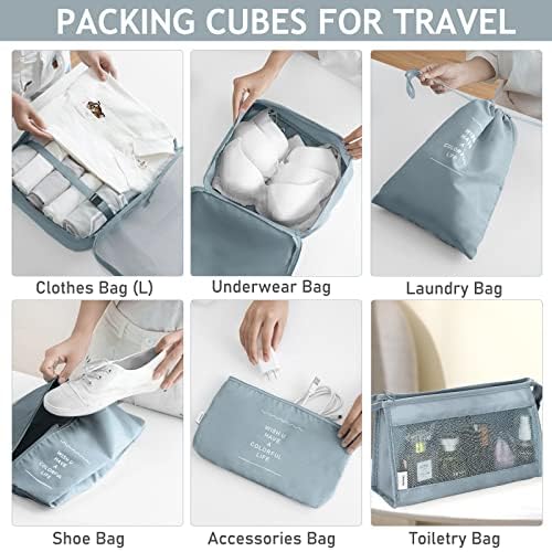 KPX 8 Set Packing Cubes for Travel, Luggage Packing Organizers Accessories - Image 4