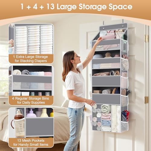 WISELIFE 5-Tier Over the Door Organizer - Image 4