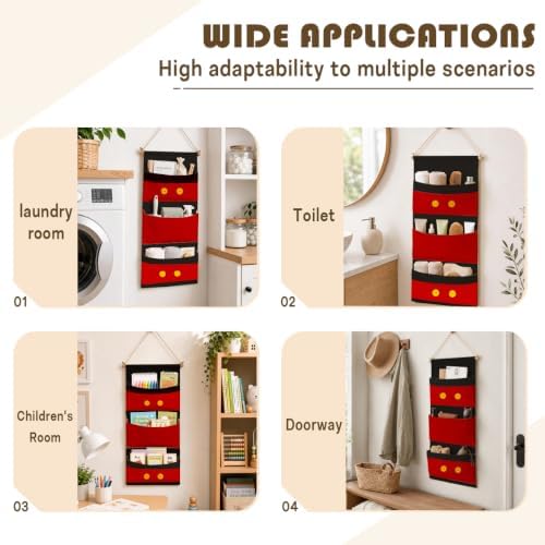 Cute 3-Pocket Hanging Wall Organizer - Image 4