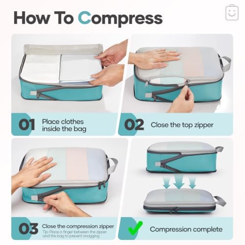 Veken 9/11 Set Compression Packing Cubes - Image 3