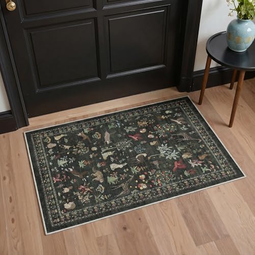 BESBLEE 2X7 Washable Kitchen Runner Rug, Animal Non Slip - Image 3