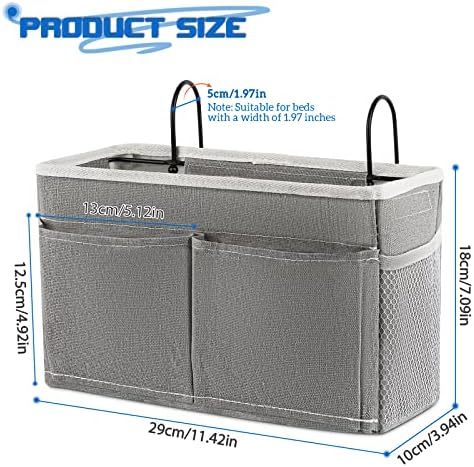 Bedside Caddy Organizer, Hanging Storage Bag - Image 2
