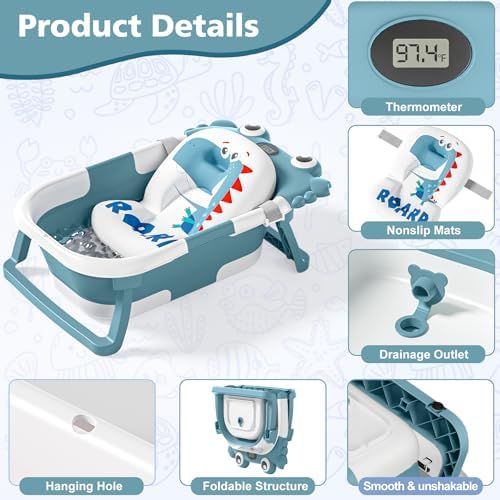 Collapsible Baby Bathtub for Newborns - Image 2