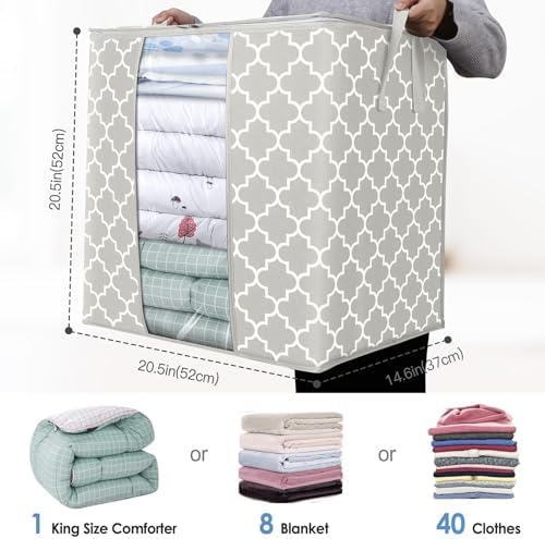 Storage Bags 4 Pack 100L Clothes Organization and Storage Containers - Image 3