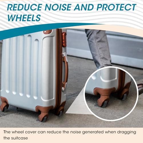 8 Pcs Suitcase Wheel Protectors - Image 6