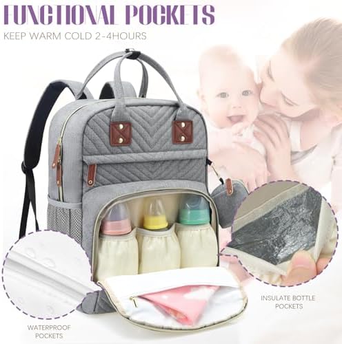 Tuwubi Diaper Bag Backpack, Baby Essentials - Image 4