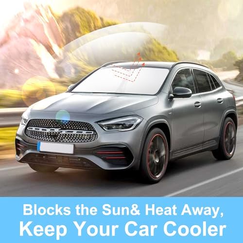 TINGLU Sun Shade for Mercedes Benz GLA 2015-2020 Accessories Windshield Sun - Image 5