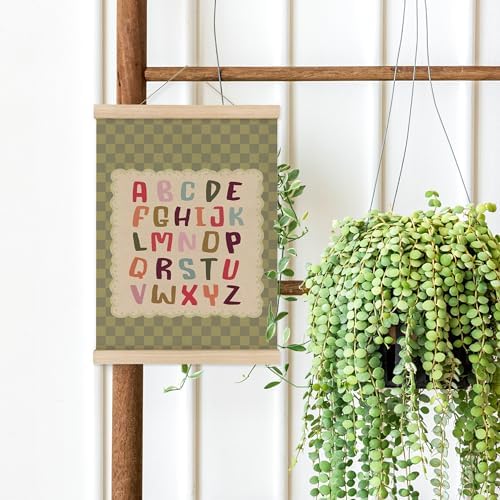 MAQIKA Vintage Alphabet Classroom Poster Framed - Image 5
