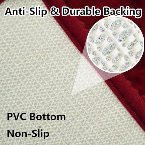 BOANKODU Bathroom Rugs 59x24, Extra Soft Absorbent Chenille Bath Rugs, PVC - Image 6