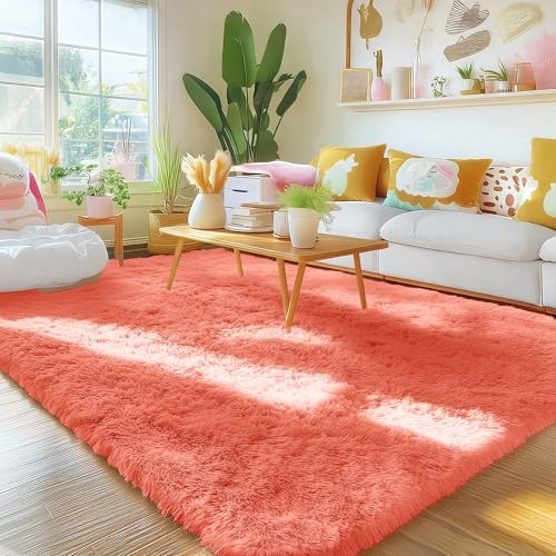 OLANLY Area Rugs for Living Room Bedroom, Machine Washable 4x5.9 ft Soft Fluffy - Image 3