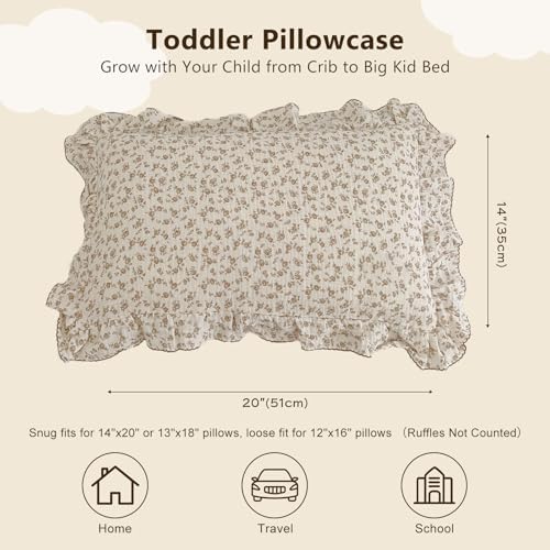 BuLuTu Cotton Muslin Toddler Pillowcase - Image 2