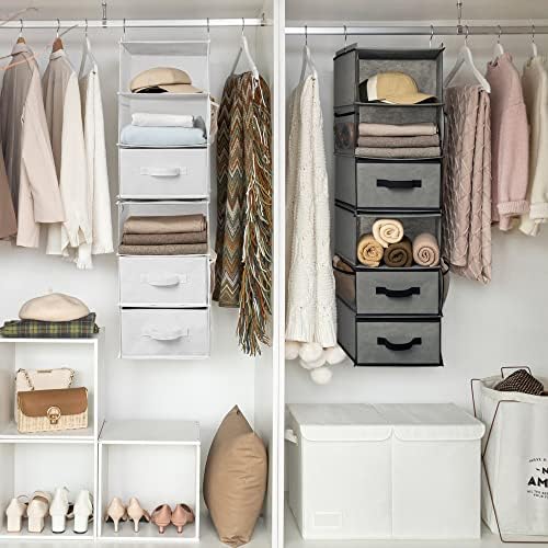 GRANNY SAYS Hanging Closet Organizer, 5 Drawers, 6 Shelves, 4 Pockets - Image 4