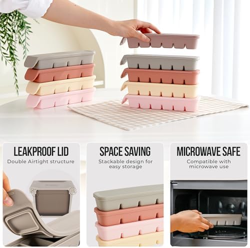 1 oz/6 Sections Silicone Ice Cube Freezer Tray - Image 5