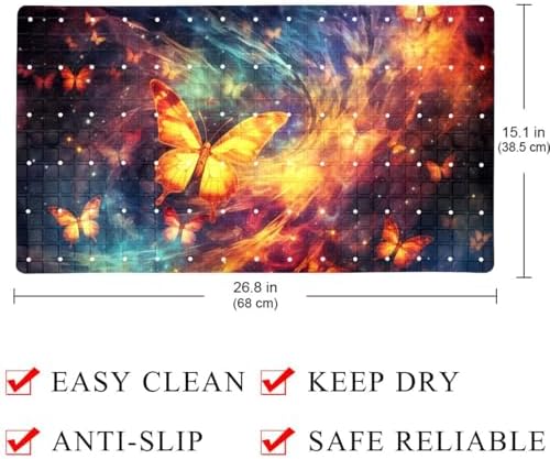 Shower Mat Bathtub Mat, 26.8x15.1 inch, Non-Slip Bath Mat - Image 4