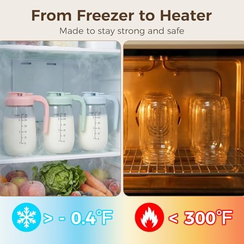Breast Milk Pitcher 32 OZ, Heat & Cold Resistant, Sudden Temperature Safe - Image 4