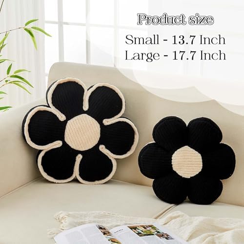 Kcvvcr Flower Pillow, Soft Flower Decorative Throw Pillow, Cute Daisy Flower - Image 2