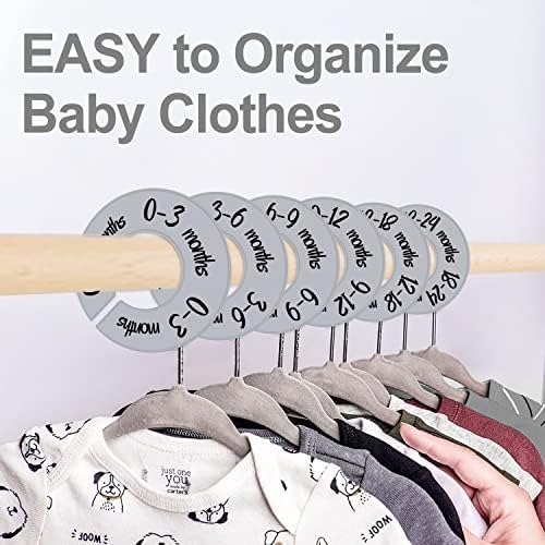 Pro Goleem Baby Closet Dividers Gray Baby Closet Organizer - Image 3