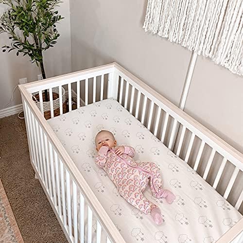 Newton Baby Fitted Mini Crib Sheet 2-Pack, Organic Muslin - Image 6