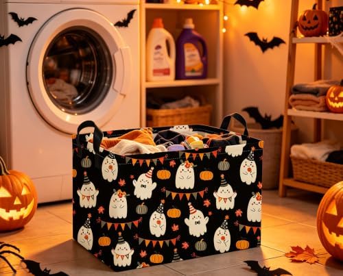 Rectangle Kids Baskets Halloween Basket Cute Storage Bin - Image 4