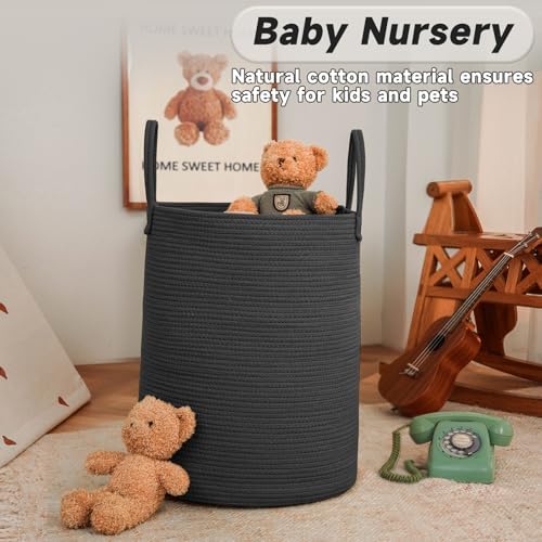 JMvicyroam 100L Cotton Rope Laundry Basket Hamper - Image 2