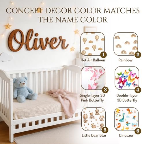 Personalized Wooden Name Sign for Nursery - Image 5