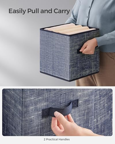 SONGMICS Storage Cubes, 11-Inch Foldable Closet Organizers - Image 4