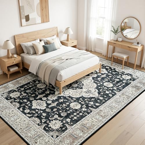 Maxsoft 6x9 Black Gold Large Area Rugs - Image 3