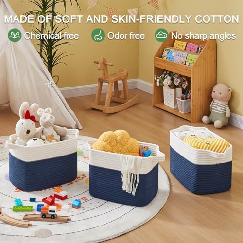 OIAHOMY Cotton Rope Storage Baskets - Image 2