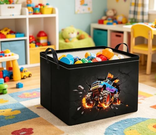 Rectangular Kids Basket Baby Girl Basket Fabric Storage Bin Organizer Box Room - Image 4