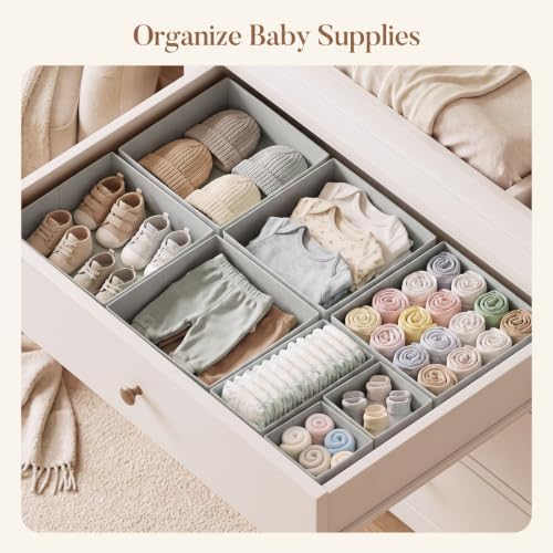 Drawer Organizer Storage for Clothes, 10 Pack - Image 3