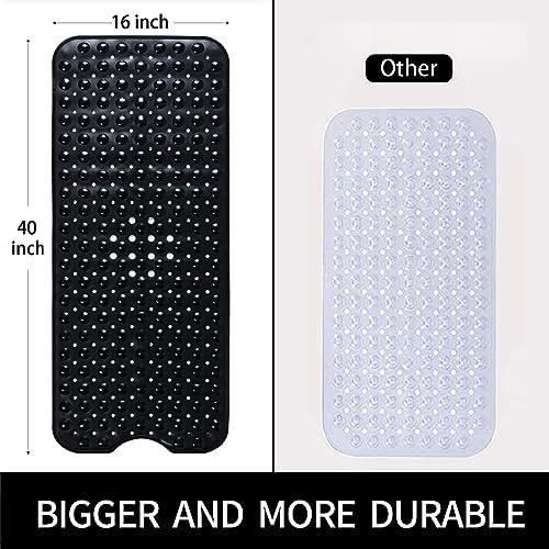 Non Slip Bathtub Shower Mat, Extra Long Bath Mat - Image 4