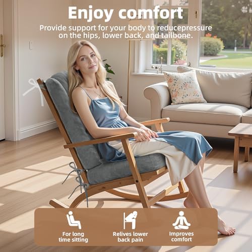 Wingback Rocking Chair Cushion Set - Image 5