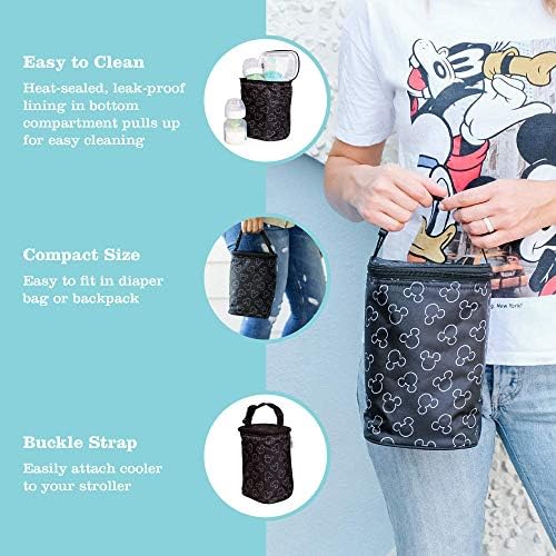 J.L. Childress Disney Baby Bottle Bag Breastmilk Cooler 2-4 Bottles - Image 2