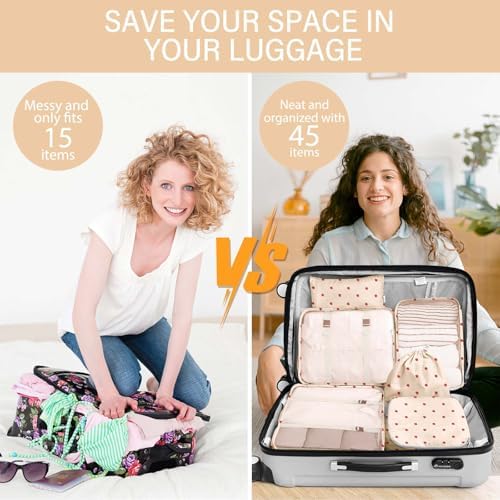 KPX 8 Set Packing Cubes for Travel, Luggage Packing Organizers Accessories - Image 5
