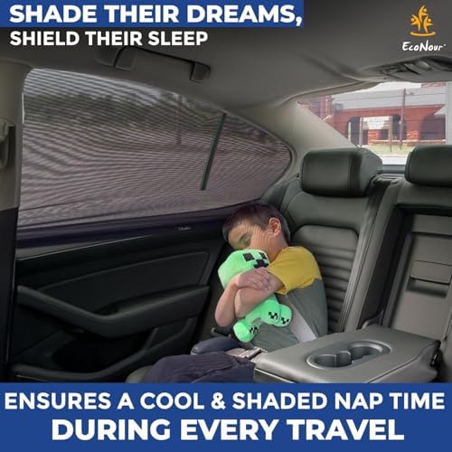 EcoNour Car Side Window Sun Shade Car Window Screen - Image 2