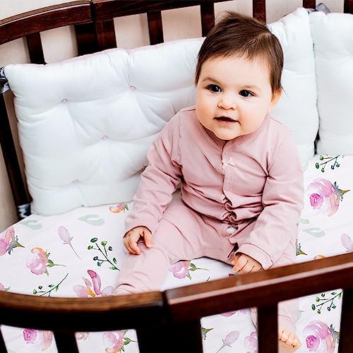 Baby Bassinet Sheets 2 Pack, Fits Rectangle Round Oval Hourglass Mattress - Image 6