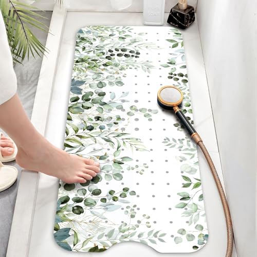 Bathtub Mat Non Slip, Sage Extra Long Bath tub Mat Shower Floor Mat - Image 6