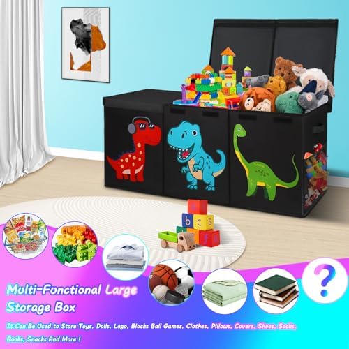 Extra Large Toy Box Chest, Collapsible Storage Bins - Image 3