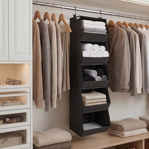 StorageWorks Basics Hanging Closet Organizer, Foldable Storage Organizer - Image 2