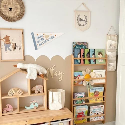 Playroom Wall Decor Silly Goose On the Loose Pennant Banner Flags - Image 4