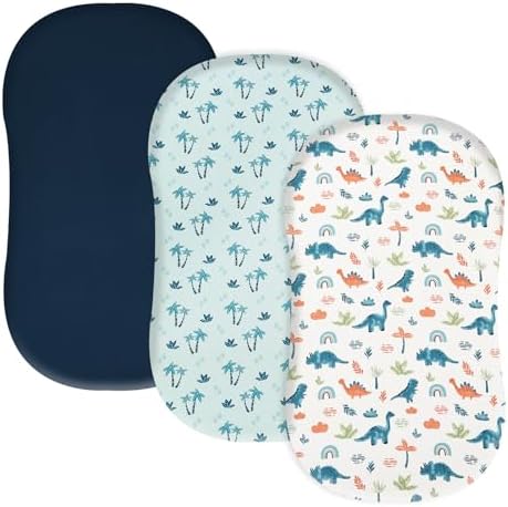david's kids 3 Pack Bassinet Sheets, Ultra Soft Breathable Comfortable Baby by davidskids
