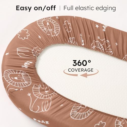 Baby Bassinet Sheets, 3 Pack Fitted Bassinet Mattress Sheets, Compatible - Image 6