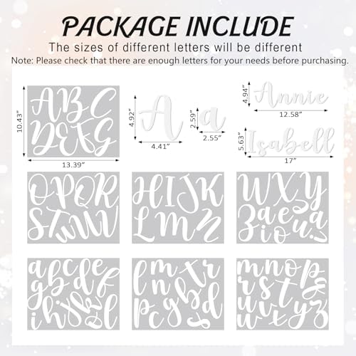 Boao Personalized Name Letter Wall Decal, Elegant Script - Image 2