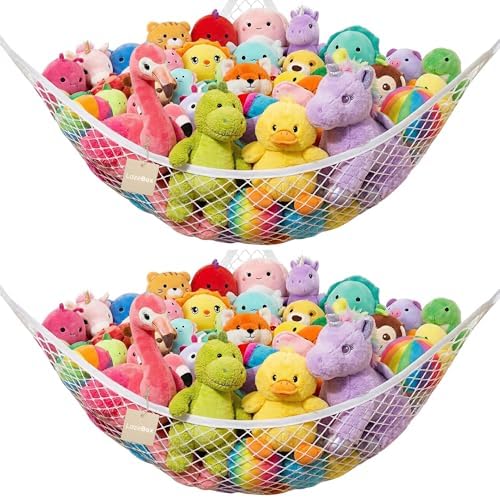 Lazebox Stuffed Animal Net Hammock by Lazebox
